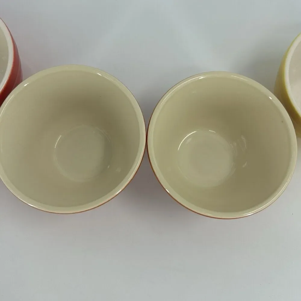 Vintage Crate & Barrel Parker Ribbed Beehive Bowl Set of 6 Retired Fast Shipping